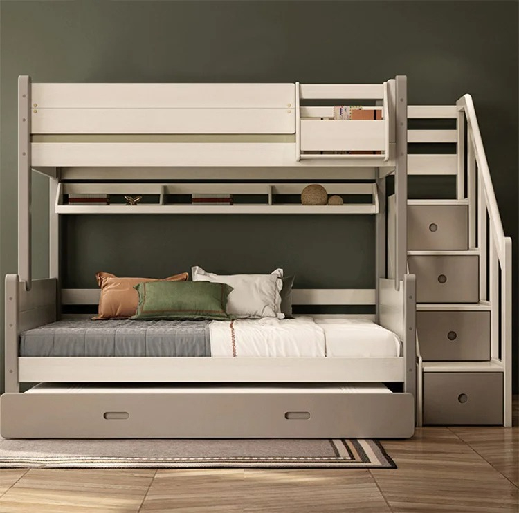 Children's Bed with Slide Soli - Bunk Bed With Stairs And Slide recension och pris
