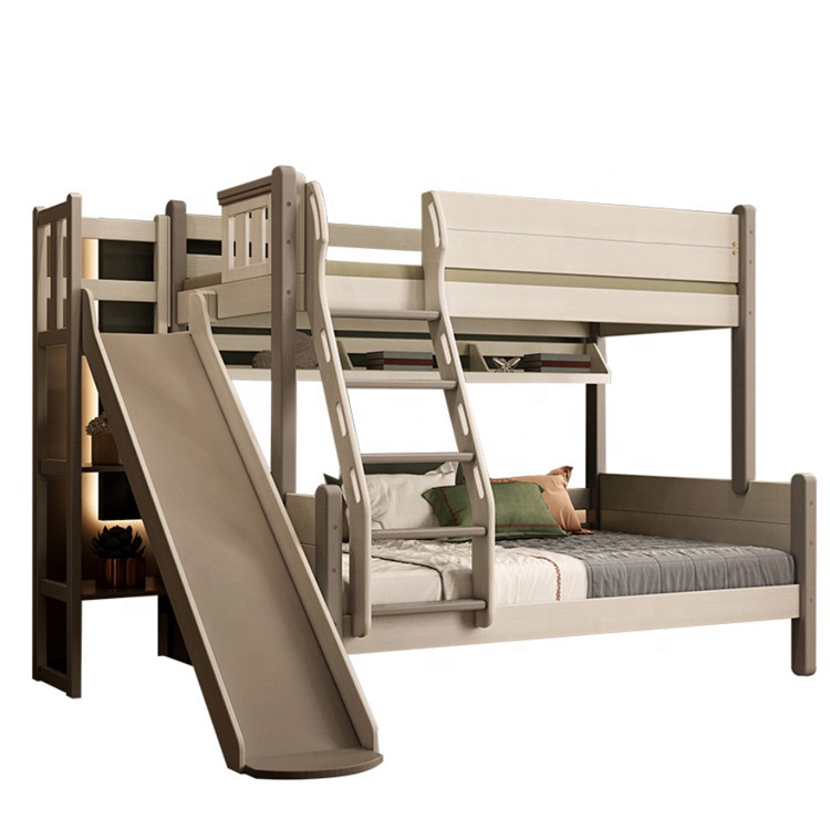 Children's Bed with Slide Soli - Bunk Bed With Stairs And Slide recension och pris