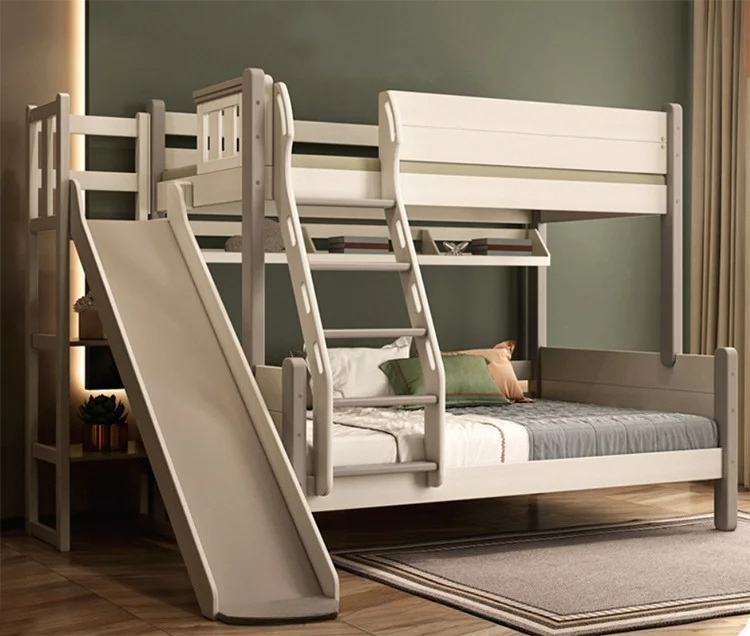 Children's Bed with Slide Soli - Bunk Bed With Stairs And Slide recension och pris