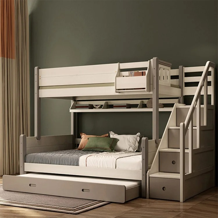 Children's Bed with Slide Soli - Bunk Bed With Stairs And Slide recension och pris