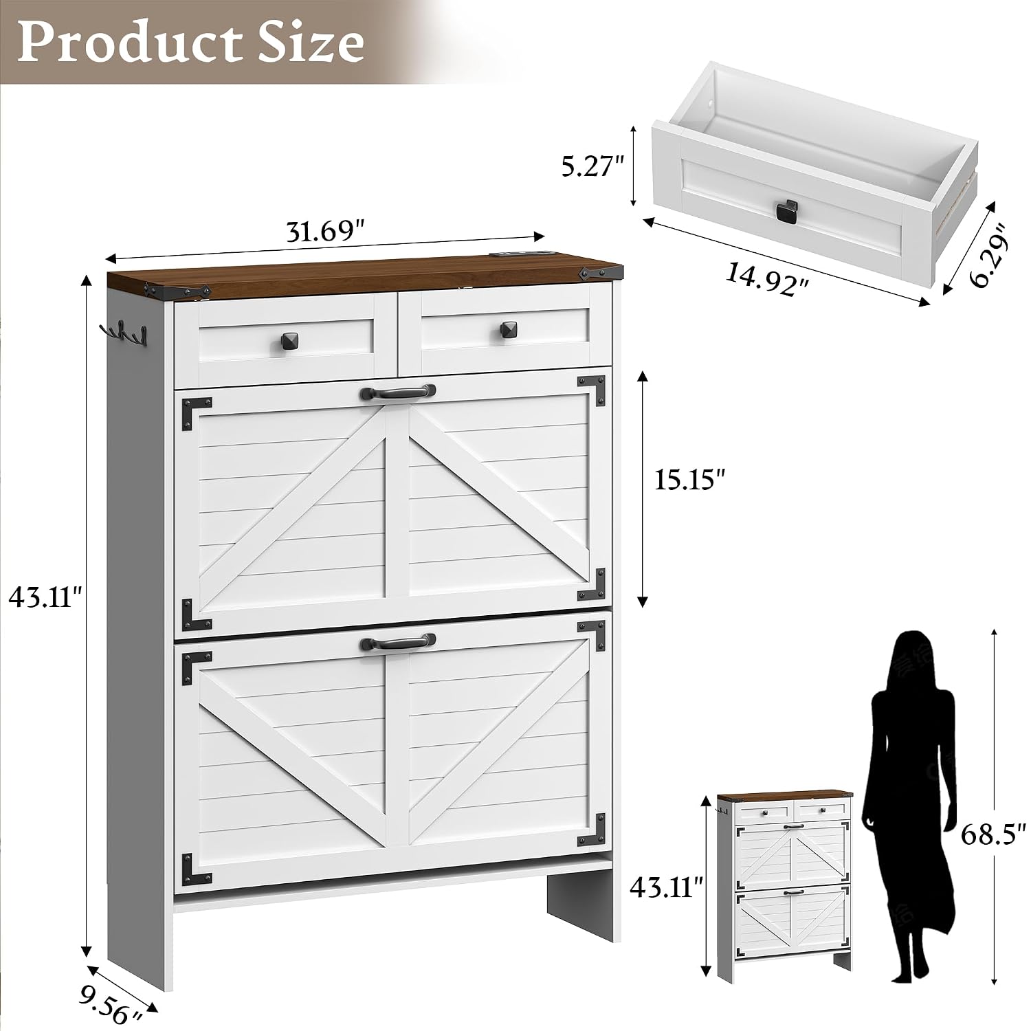Shoe Cabinet With Odor Control - Shoe Rack Cabinet Narrow Entryway recension och pris