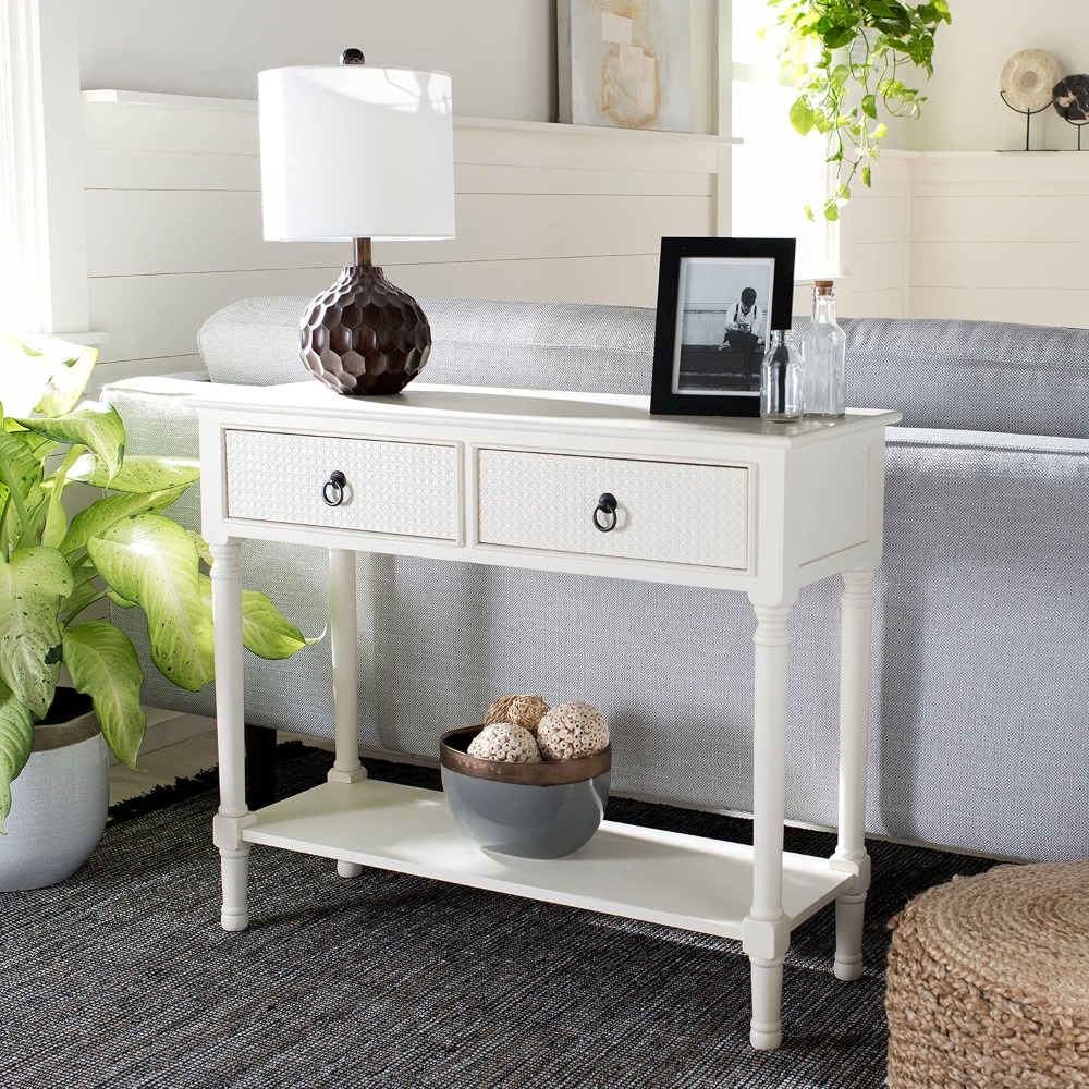 Haines White Console Table wit - Tables recension och pris