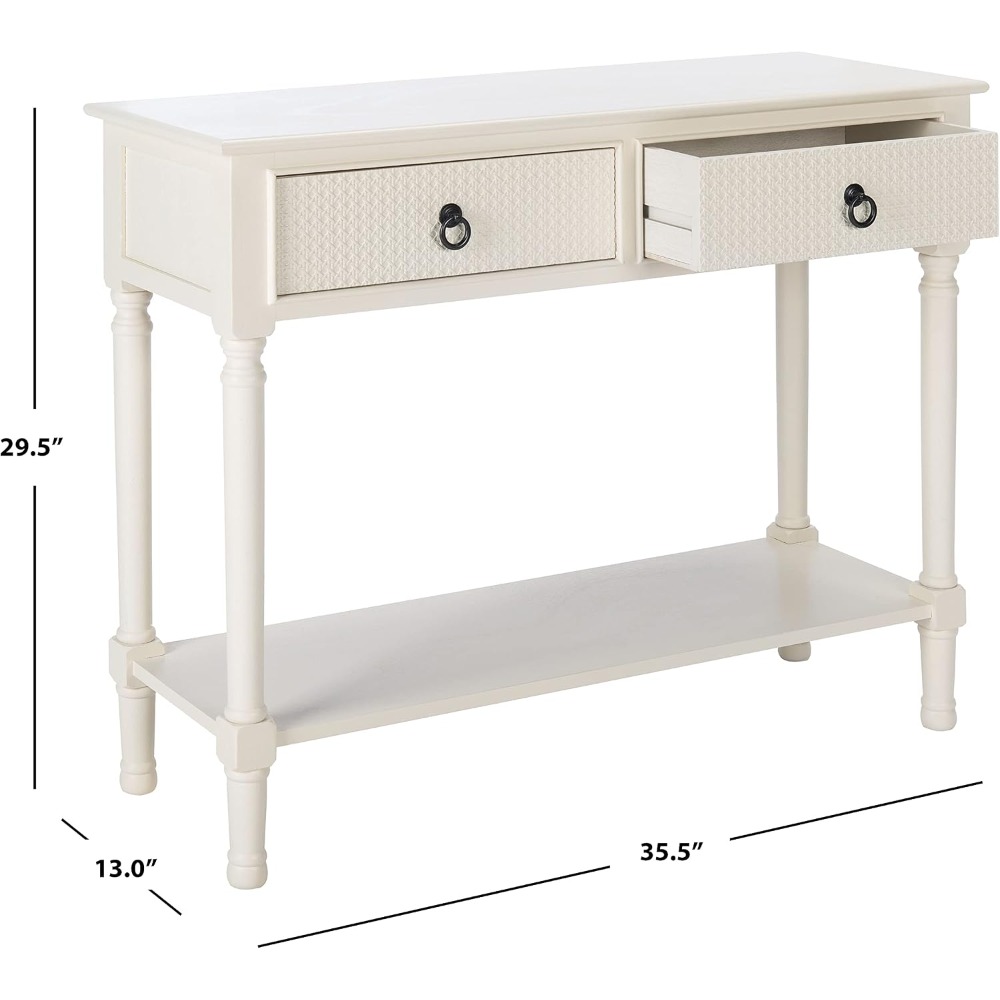 Haines White Console Table wit - Tables recension och pris