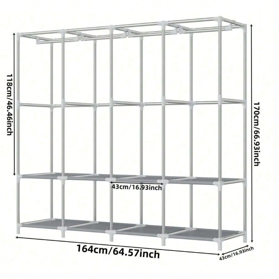 Large Portable Closet Wardrobe - Wardrobe Closet Portable Fabric Cover recension och pris