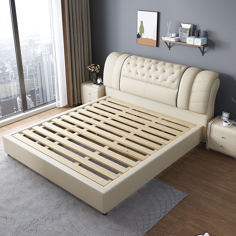 Set Furniture Bedroom Leather  - King Size Bed Frame With Storage Drawers recension och pris