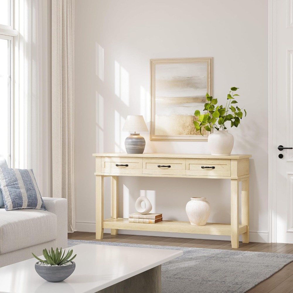 3 Drawer Entryway Table Farmho - Tables recension och pris