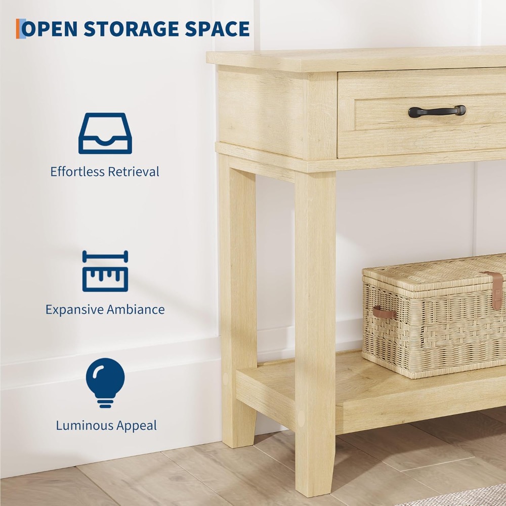 3 Drawer Entryway Table Farmho - Tables recension och pris
