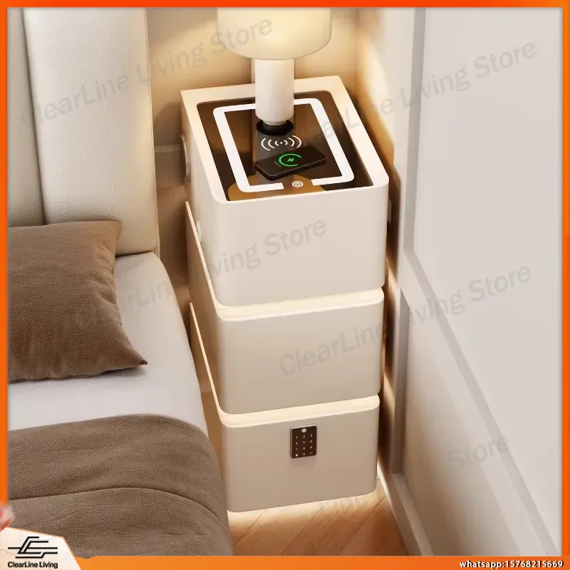 Ultra Narrow Floating Nightsta - Floating Nightstand With Led Light recension och pris